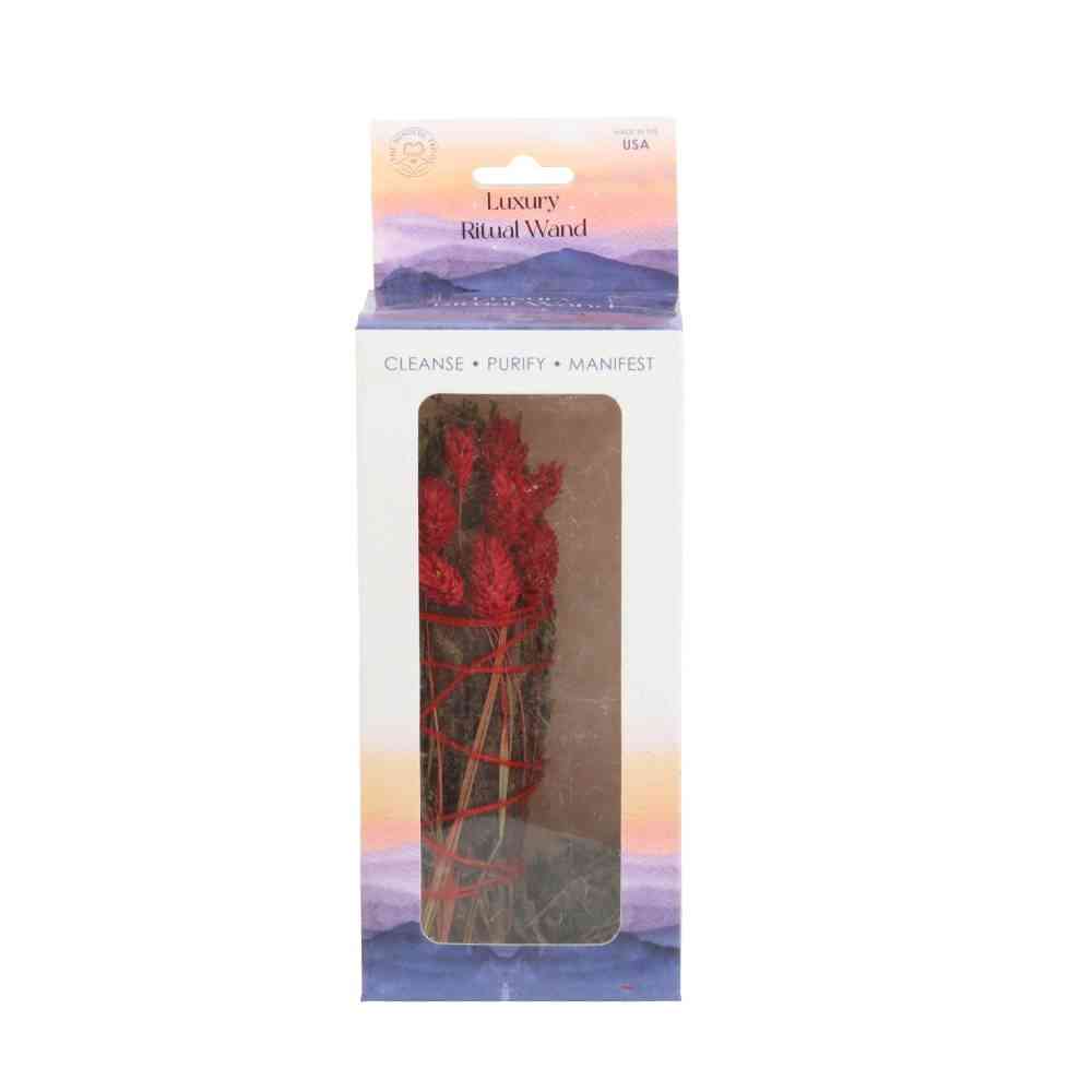 Something Different - 6in Ritual Wand with Rosemary and Yerba Santa Sage Smudge stick - Multicolours